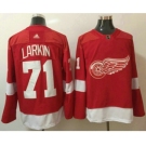 Men's Detroit Red Wings #71 Dylan Larkin Red Home 2017-2018 Hockey Stitched NHL Jersey