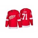 Men's Detroit Red Wings #71 Dylan Larkin Red Home 2017-2018 adidas Hockey Stitched NHL Jersey