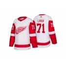 Men's Detroit Red Wings #71 Dylan Larkin White 2017-2018 adidas Hockey Stitched NHL Jersey