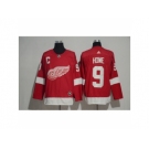 Men's Detroit Red Wings #9 Gordie Howe Red Home 2017-2018 adidas Hockey Stitched NHL Jersey