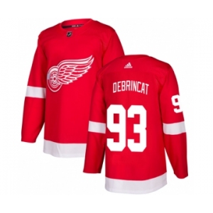 Men's Detroit Red Wings #93 Alex DeBrincat Red Stitched Jersey