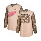 Men's Red Wings #59 Niklas Kronwall Camo 2017 Veterans Day Stitched Hockey Hockey Jersey