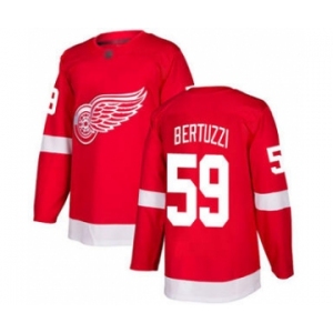 Men's Red Wings #59 Tyler Bertuzzi Red Home Stitched Hockey Jersey