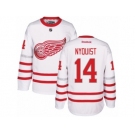 Men's Reebok Detroit Red Wings #14 Gustav Nyquist Authentic White 2017 Centennial Classic NHL Jersey