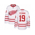 Men's Reebok Detroit Red Wings #19 Steve Yzerman Authentic White 2017 Centennial Classic NHL Jersey