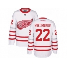 Men's Reebok Detroit Red Wings #22 Evgeny Svechnikov Authentic White 2017 Centennial Classic NHL Jersey