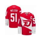 Men's Reebok Detroit Red Wings #51 Frans Nielsen Authentic Red 2016 Stadium Series NHL Jersey