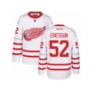 Men's Reebok Detroit Red Wings #52 Jonathan Ericsson Authentic White 2017 Centennial Classic NHL Jersey