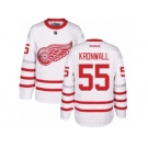 Men's Reebok Detroit Red Wings #55 Niklas Kronwall Authentic White 2017 Centennial Classic NHL Jersey