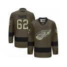 Men's Reebok Detroit Red Wings #62 Thomas Vanek Authentic Green Salute to Service NHL Jersey