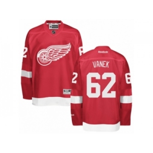 Men's Reebok Detroit Red Wings #62 Thomas Vanek Authentic Red Home NHL Jersey