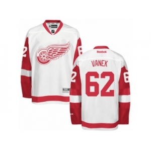 Men's Reebok Detroit Red Wings #62 Thomas Vanek Authentic White Away NHL Jersey