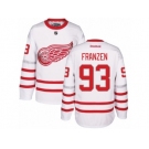 Men's Reebok Detroit Red Wings #93 Johan Franzen Authentic White 2017 Centennial Classic NHL Jersey