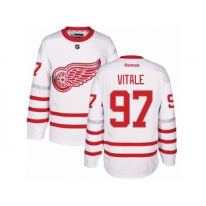 Men's Reebok Detroit Red Wings #97 Joe Vitale Authentic White 2017 Centennial Classic NHL Jersey