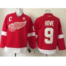 en Detroit Red Wings #9 Gordie Howe Red Stitched NHL Jersey