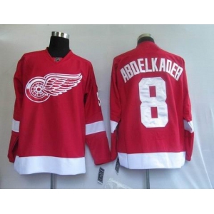 nhl deroit red wings #8 abdelkader red