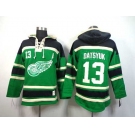 nhl jerseys detroit red wings #13 datsyuk green[pullover hooded sweatshirt patch A]