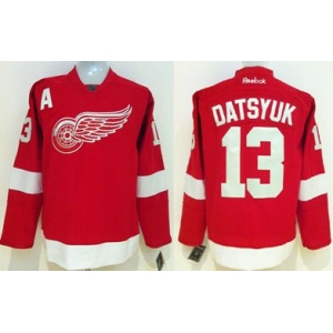 nhl jerseys detroit red wings #13 datsyuk red[patch A]