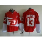 nhl jerseys detroit red wings #13 datsyuk red[patch A][stadium]