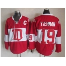 nhl jerseys detroit red wings #19 yzerman red[patch C]