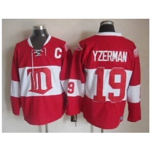 nhl jerseys detroit red wings #19 yzerman red[patch C]