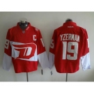 nhl jerseys detroit red wings #19 yzerman red[patch C][stadium]