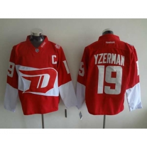 nhl jerseys detroit red wings #19 yzerman red[patch C][stadium]
