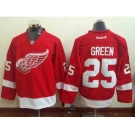 nhl jerseys detroit red wings #25 green red