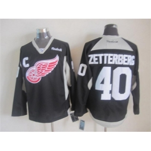 nhl jerseys detroit red wings #40 zetterberg black[2015 new][patch C]