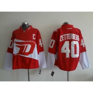 nhl jerseys detroit red wings #40 zetterberg red[patch C][stadium]