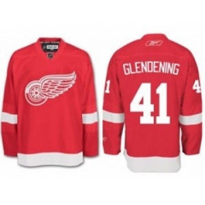 nhl jerseys detroit red wings #41 luke glendening red
