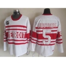 nhl jerseys detroit red wings #5 lidstrom authentic 75th ccm white