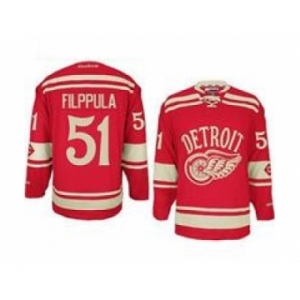 nhl jerseys detroit red wings #51 filppula red[2014 winter classic]