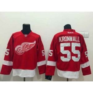 nhl jerseys detroit red wings #55 kronwall red