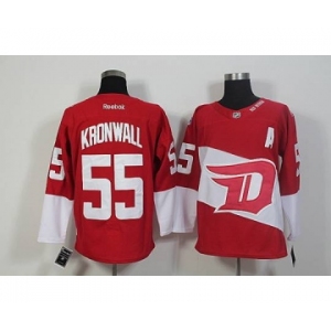 nhl jerseys detroit red wings #55 kronwall red[stadium][patch A]