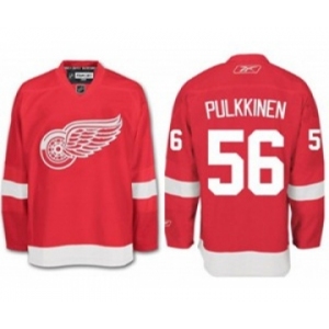 nhl jerseys detroit red wings #56 teemu pulkkinen red