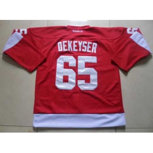 nhl jerseys detroit red wings #65 dekeyser red