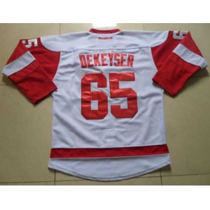 nhl jerseys detroit red wings #65 dekeyser white