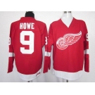 nhl jerseys detroit red wings #9 howe red