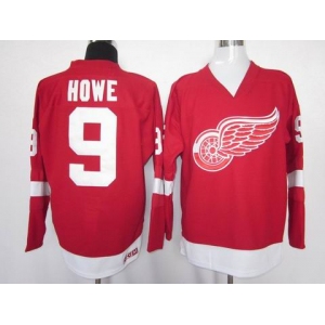 nhl jerseys detroit red wings #9 howe red