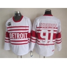 nhl jerseys detroit red wings #91 fedorov white[m&n 75th]