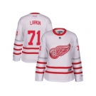 Women's Detroit Red Wings #71 Dylan Larkin White 2017 Centennial Classic Stitched NHL Jersey