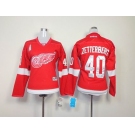 women nhl Detroit Red Wings #40 zetterberg red