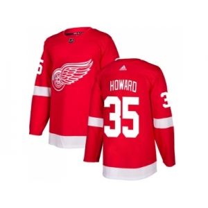 Youth Adidas Detroit Red Wings #35 Jimmy Howard Red Home Authentic Stitched NHL Jersey