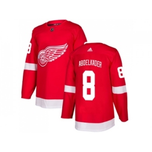 Youth Adidas Detroit Red Wings #8 Justin Abdelkader Red Home Authentic Stitched NHL Jersey