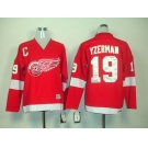youth nhl jerseys deroit red wings #19 yzerman red ccm