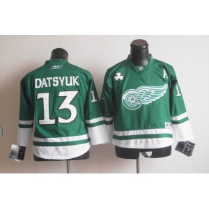 youth nhl jerseys detroit red wings #13 datsyuk green