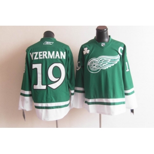 youth nhl jerseys detroit red wings #19 yzerman green
