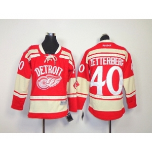 youth nhl jerseys detroit red wings #40 zetterberg red[2014 winter classic]