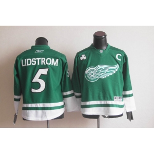youth nhl jerseys detroit red wings #5 lidstrom green